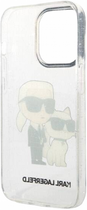 Etui CG Mobile Karl Lagerfeld Glitter Karl&Choupette do Apple iPhone 14 Pro Przezroczysty (3666339087265) - obraz 3