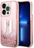 Панель CG Mobile Karl Lagerfeld Liquid Glitter Big KL для Apple iPhone 14 Pro Pink (3666339085667) - зображення 1