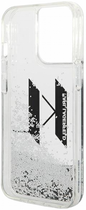 Панель CG Mobile Karl Lagerfeld Liquid Glitter Big KL для Apple iPhone 14 Pro Silver (3666339085704) - зображення 3