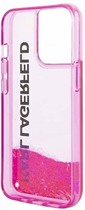 Etui CG Mobile Karl Lagerfeld Liquid Glitter Elong do Apple iPhone 14 Pro Rozowy (3666339091606) - obraz 3