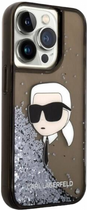 Панель CG Mobile Karl Lagerfeld Glitter Karl Head для Apple iPhone 14 Pro Black (3666339086824) - зображення 3