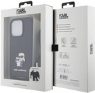 Etui CG Mobile Karl Lagerfeld Crossbody Saffiano Metal Pin Karl&Choupette do Apple iPhone 14 Pro Czarny (3666339165734) - obraz 3