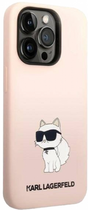 Панель CG Mobile Karl Lagerfeld Silicone Choupette для Apple iPhone 14 Pro Pink (3666339086701) - зображення 2