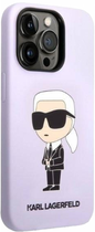 Etui CG Mobile Karl Lagerfeld Silicone Iconic do Apple iPhone 14 Pro Fioletowy (3666339086664) - obraz 2