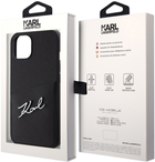 Панель CG Mobile Karl Lagerfeld Signature Logo Cardslot для Apple iPhone 14 Plus Black (3666339094287) - зображення 3