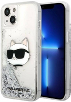 Панель CG Mobile Karl Lagerfeld Glitter Choupette Head для Apple iPhone 14 Plus Silver (3666339086930)