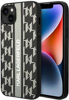 Панель CG Mobile Karl Lagerfeld Monogram Stripe для Apple iPhone 14 Plus Grey (3666339084899) - зображення 1