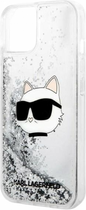 Etui CG Mobile Karl Lagerfeld Glitter Choupette Head do Apple iPhone 14 Plus Srebrny (3666339086930) - obraz 2