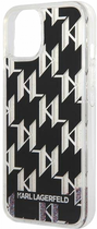 Панель CG Mobile Karl Lagerfeld Liquid Glitter Monogram для Apple iPhone 14 Plus Black (3666339076245) - зображення 3