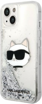 Etui CG Mobile Karl Lagerfeld Glitter Choupette Head do Apple iPhone 14 Plus Srebrny (3666339086930) - obraz 3