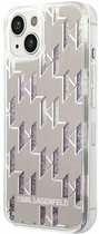 Etui CG Mobile Karl Lagerfeld Liquid Glitter Monogram do Apple iPhone 14 Plus Srebrny (3666339076283) - obraz 3