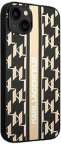 Etui CG Mobile Karl Lagerfeld Monogram Stripe do Apple iPhone 14 Plus Brazowy (3666339084851) - obraz 3