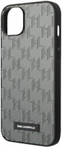 Etui CG Mobile Karl Lagerfeld Saffiano Mono Metal Logo do Apple iPhone 14 Plus Szary (3666339085094) - obraz 3