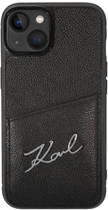 Etui CG Mobile Karl Lagerfeld Signature Logo Cardslot do Apple iPhone 14 Czarny (3666339094270) - obraz 2
