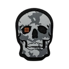 Нашивка 5.11 Tactical Painted Skull Patch Grey (92183-029) - зображення 1