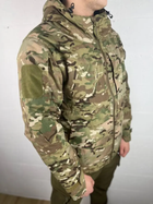 Армейская водонепроницаемая теплосберегающая мужская куртка Мультикам XXL (Kali) - изображение 5