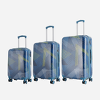 Набір валіз на 4 коліщатках 3 шт Semi Line T5652-0 Синій (5903563565205) - зображення 1