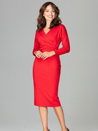 Сукня жіноча Lenitif K477 S Червона (5902194352086) - зображення 3