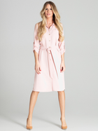 Sukienka koszulowa damska Figl M701 XL Różowa (5902194379755) - obraz 1