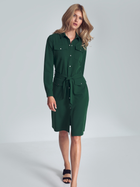 Sukienka koszulowa damska Figl M706 XL Zielona (5902194382564) - obraz 1