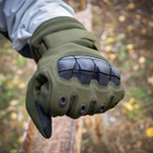 Тактичні зимові рукавички для ЗСУ, Армійські зимові рукавички на флісі - зображення 3