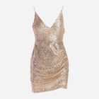 Sukienka na ramiączkach damska Awama A487 XL Złota (5902360565562) - obraz 8