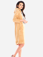 Sukienka dresowa z kapturem damska Awama A414 L/XL Beżowa (5902360554689) - obraz 3
