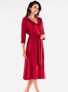 Сукня жіноча Awama A522 XL Бордова (5902360573901) - зображення 3