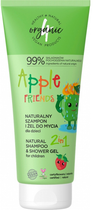 Szampon i żel do mycia 4organic Apple Friends dla dzieci 2 w 1 naturalny 200 ml (5904181930949) - obraz 1