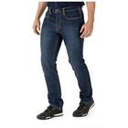 Тактичні джинсові штани 5.11 Defender-Flex Slim Jean Stone Wash Indigo W32/L36 - зображення 3