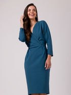 Sukienka ołówkowa damska z rozcięciem BeWear B271 XL Niebieska (5905563718759) - obraz 2
