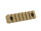 Планка Пикатинни КРУК CRC 9014 Coyote Tan на 7 слотов с креплением M-Lok