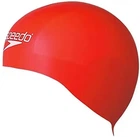 Шапка для плавания Speedo CAN AQUA V CAP AU WHT/RED красный, белый Уни OSFM