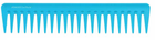 Grzebień Janeke Color Comb do rozczesywania włosów Turkusowy (8006060354178) - obraz 1