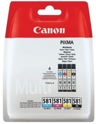 Zestaw tuszy Canon CLI-581 Multipack Cyan/Magenta/Yellow/Black (8714574652214) - obraz 1