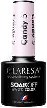 Гель-лак для нігтів Claresa Soak Off UV/LED Candy 5 5 г (5906750239729) - зображення 1