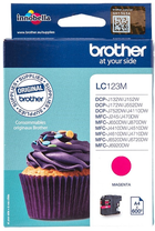 Tusz Brother LC-123M Magenta (4977766713917) - obraz 1