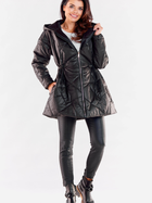 Куртка демісезонна подовжена жіноча Awama A540 L/XL Чорна (5902360566958) - зображення 3