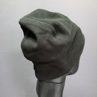 Зимняя шапка флисовая теплая тактическая 5.11 Tactical мужская женская Черный (5548) - изображение 4