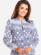 Bluzka damska ze stójką Awama A239 XL Niebieska (5902360524972) - obraz 4