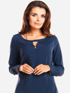 Блузка жіноча Awama A251 S Темно-синя (5902360526228) - зображення 5