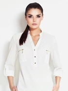 Блузка жіноча Awama A51 S Біла (5902360501409) - зображення 4