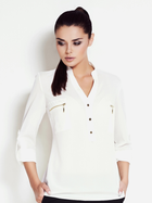 Блузка жіноча Awama A51 S Біла (5902360501409) - зображення 5