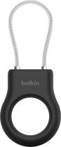 Holder z karabińczykiem Belkin Secure Holder with Wire Cable Airtag Black (MSC009btBK) - obraz 2