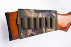 Патронташ на приклад на липучці "Преміум" тканина Клен 12 16 калібр 100 98114 Хаки - зображення 3