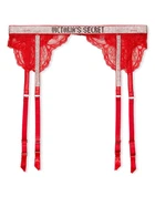 Пояс для чулков Victoria's Secret со стразами красный (XS-S)