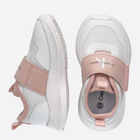 Buty sportowe dziecięce dla dziewczynki na rzepy Calvin Klein Jeans Low Cut Sneaker V1A9-80801-1697X134 27 Biały/Różowy (8052578509876) - obraz 4