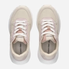 Buty sportowe dziecięce dla dziewczynki Calvin Klein Jeans Low Cut Lace-Up Sneaker V3A9-80809-1461B027 35 Beżowy/Różowy (8052578519653) - obraz 3