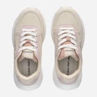 Buty sportowe dziecięce dla dziewczynki Calvin Klein Jeans Low Cut Lace-Up Sneaker V3A9-80809-1461B027 36 Beżowy/Różowy (8052578519660) - obraz 3