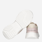 Buty sportowe dziecięce dla dziewczynki Calvin Klein Jeans Low Cut Lace-Up Sneaker V3A9-80809-1461B027 39 Beżowy/Różowy (8052578519691) - obraz 5